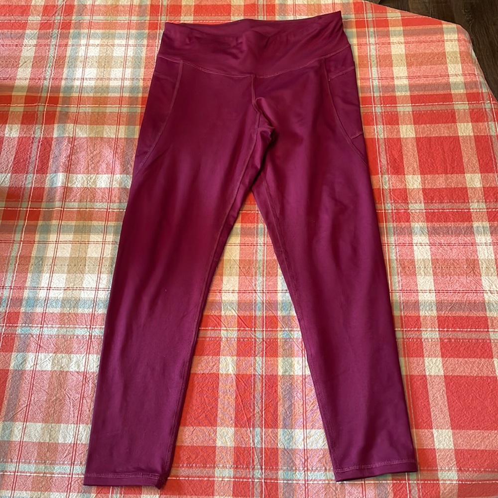 Champion Maroon workout leggings